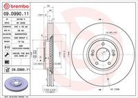 BREMBO 09.D990.11 - Disco de freno