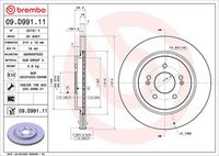 BREMBO 09.D991.11 - Disco de freno