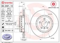 BREMBO 09.C401.13 - Disco de freno