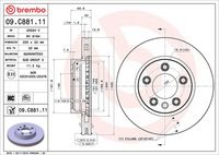 BREMBO 09.C881.11 - Disco de freno