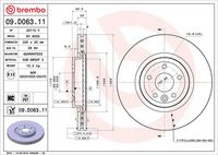 BREMBO 09.D063.11 - Disco de freno