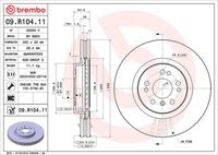 BREMBO 09.R104.11 - Disco de freno