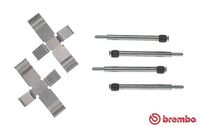 BREMBO A02207 - Kit de accesorios, pastillas de frenos - PRIME LINE