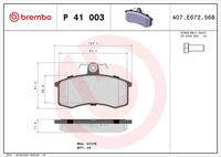 BREMBO P41003X - Juego de pastillas de freno - XTRA LINE