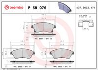 BREMBO P59076X - Juego de pastillas de freno - XTRA LINE
