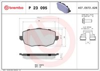 BREMBO P23095 - Juego de pastillas de freno - PRIME LINE