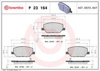 BREMBO P23164 - Juego de pastillas de freno - PRIME LINE