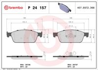BREMBO P24157 - Juego de pastillas de freno - PRIME LINE