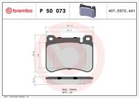BREMBO P50073 - Juego de pastillas de freno - PRIME LINE