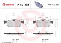 BREMBO P50102 - Juego de pastillas de freno - PRIME LINE