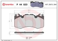 BREMBO P44023 - Juego de pastillas de freno - PRIME LINE