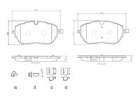 BREMBO P61128 - Juego de pastillas de freno - PRIME LINE