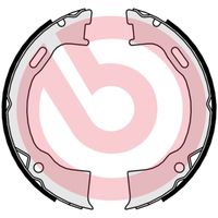 BREMBO S24549 - Juego de zapatas de frenos, freno de estacionamiento - ESSENTIAL LINE
