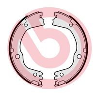 BREMBO S30543 - Juego de zapatas de frenos, freno de estacionamiento - ESSENTIAL LINE