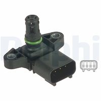 DELPHI PS10122 - Sensor, presión colector de admisión