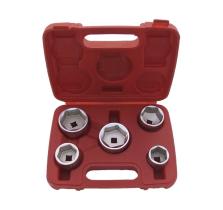 TOOLHUB 9015 - JUEGO VASOS FILTROS 3/8" BAJO PERFIL 5 PZS