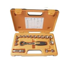 TOOLHUB 9460 - JUEGO AUTOCLE VASO PASANTE 1/2" - 17 PZAS