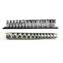 TOOLHUB 10449 - JUEGO VASOS CORTOS - 1/4" DR. 6 CARAS, 13PZS