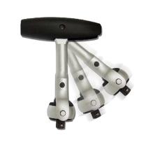 TOOLHUB 9587 - CARRACA 1/4" CABEZA GIRATORIA Y MANGO FLEXIBLE