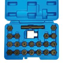 TOOLHUB 9605 - JUEGO VASOS PARA TORNILLOS ANTIROBO AUDI - 21PZS