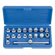 RZT 130029 - JUEGO DE LLAVES PARA CARTER 18 PCS, 3/8