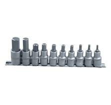 TOOLHUB 9771 - JUEGO PUNTAS ALLEN EN VASO 1/2, 10 PZS,  4MM - 17MM