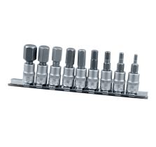 TOOLHUB 9774 - JUEGO PUNTAS ALLEN EN VASO 1/4, 9 PZS,  3MM - 12MM