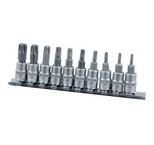 TOOLHUB 9778 - JUEGO PUNTAS TORX EN VASO 1/4 10 PZS, T8 - T50