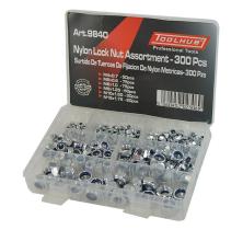 TOOLHUB 9840 - SURTIDO TUERCAS FIJACIÓN NYLON MÉTRICAS - 300 PZS
