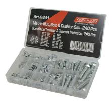 TOOLHUB 9841 - SURTIDO TORNILLOS & TUERCAS MÉTRICOS - 240 PZS