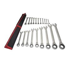 TOOLHUB 10145 - JUEGO LLAVE COMBINADA CARRACA 20 PIEZAS (6,7,8,9,10,11,12,13