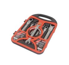 TOOLHUB 10166 - JUEGO LLAVE COMBINADA CARRACA CABEZA FLEX 7 PIEZAS