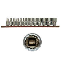 TOOLHUB 10451 - JUEGO VASOS - 1/4" DR. 12 CARAS, 13PZS