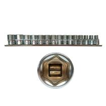 TOOLHUB 10457 - JUEGO VASOS - 1/2" DR. 6 CARAS, 15PZS