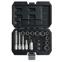 TOOLHUB 10736 - KIT VASOS Y PUNTAS CALIPER FRENOS - 17PZAS