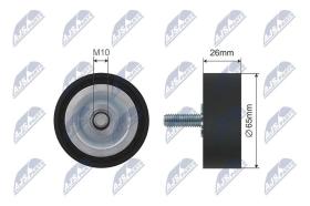 NTY RNKBM002B - NTY Polea tensora de la correa trapezoidal poli V
