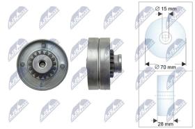 NTY RNKRE020M - NTY polea tensora de la correa trapezoidal Poli-V