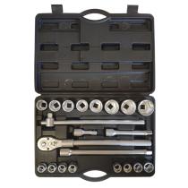 TOOLHUB 10977 - JUEGO AUTOCLE 3/4" 12 CARAS 21PZS.