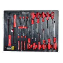 TOOLHUB 11014 - MODULO EN EVA DESTORNILLADORES Y MARTILLO