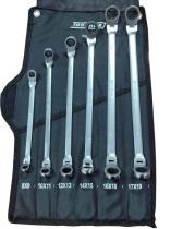TOOLHUB 11111 - JUEGO DE CARRACA DOBLE DE CABEZA FLEXIBLE - 6 PZS.