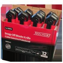 TOOLHUB 11354 - CUTTER ESTRECHO PROFESIONAL 9MM X 80MM 12PZS