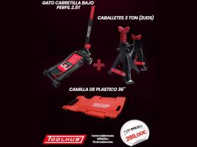 TOOLHUB PR11731 - PACK GATO CARRETILLA + CABALLETES + CAMILLA
